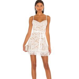 V. Chapman Candice Dress in White Lace